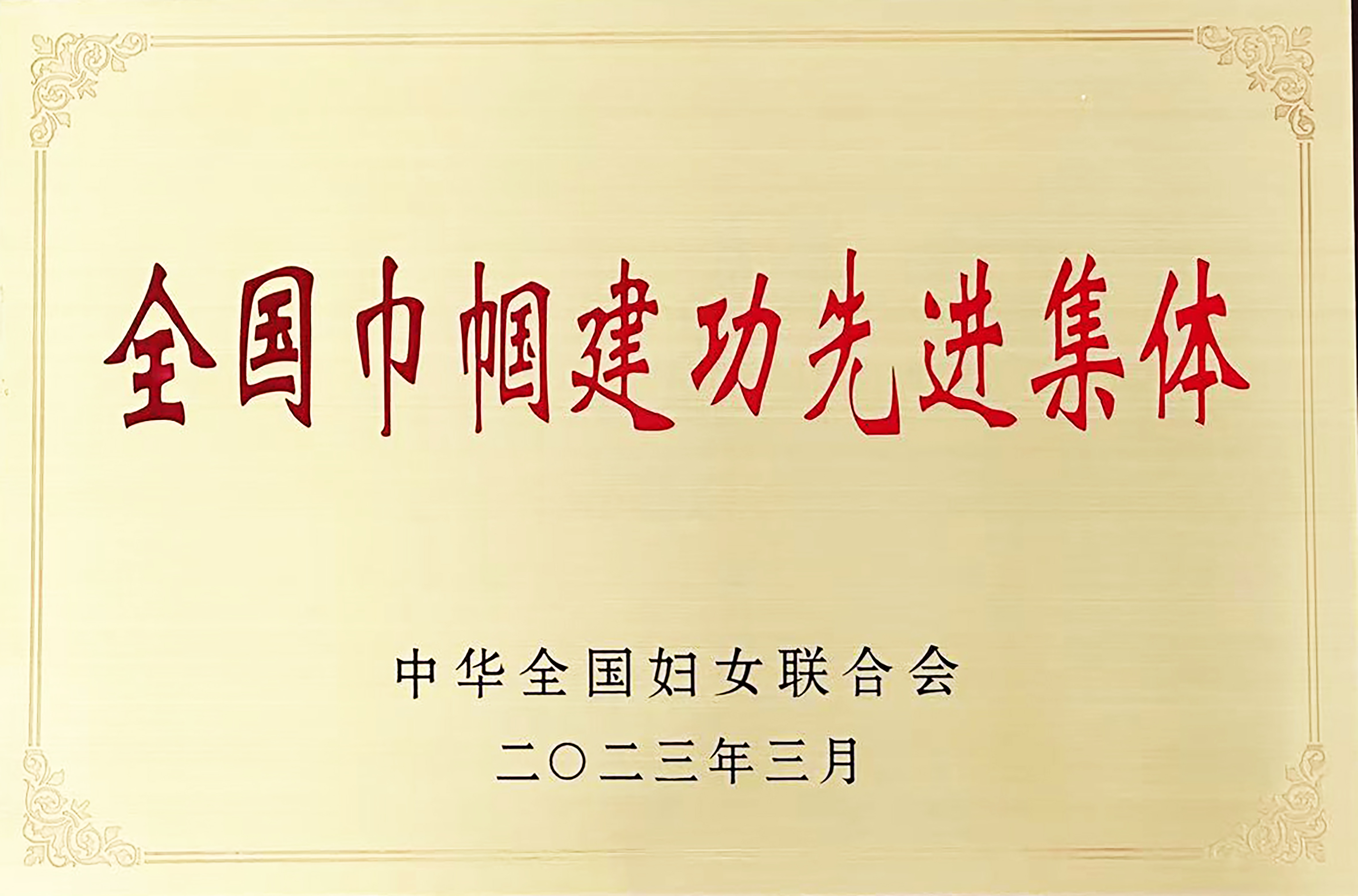 玉溪市人民医院荣获“全国巾帼建功先进集体”荣誉称号（2023年3月）